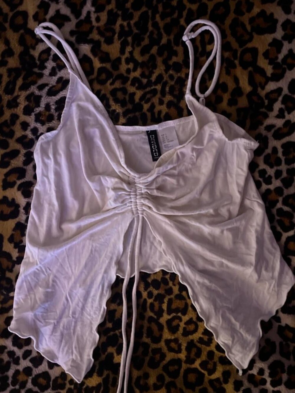 H&M Beige Satin-Look Cami | Small